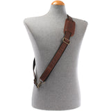 Trageriemen Leder braun - schwarz 150cm LEC-R2