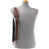 Trageriemen Leder braun - schwarz 150cm LEC-R2