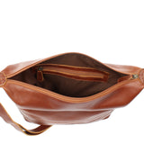 Umhängetasche Beuteltasche Ledertasche Damentasche Leder braun LE0064