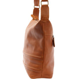 Umhängetasche Ledertasche Damentasche Leder cognac LE0064