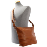 Umhängetasche Ledertasche Damentasche Leder cognac LE0064