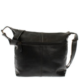 Umhängetasche Beuteltasche Ledertasche Damentasche Leder schwarz LE0064