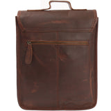 Umhängetasche Freizeittasche Herren Damen Hochformat Leder braun LE3052