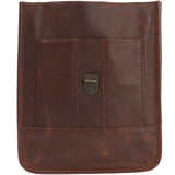 Umhängetasche Freizeittasche Herren Damen Hochformat Leder braun LE3052