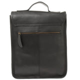 Umhängetasche Freizeittasche Herren Damen Hochformat Leder schwarz LE3052