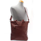 Henkeltasche Umhängetasche Damentasche Leder bordeaux LE0068