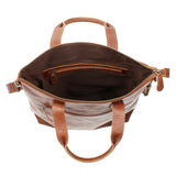 Damentasche Umhängetasche Henkeltasche Leder braun LE0068