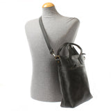 Damentasche Umhängetasche Ledertasche Leder dunkelgrau LE0068