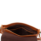 Umhängetasche Ledertasche Schultertasche Leder cognac LE3073