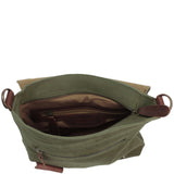 Umhängetasche Ledertasche Damen Schultertasche Wildleder grün LE3027