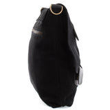 Umhängetasche Schultertasche Veloursleder Leder schwarz LE3027