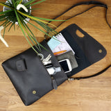 Umhängetasche Ledertasche Schultertasche Leder dunkelbraun LE3027