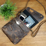 Umhängetasche Ledertasche Schultertasche Leder schlamm LE3027