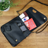 Umhängetasche Ledertasche Schultertasche Leder schwarz LE3027