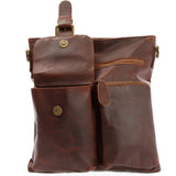 Umhängetasche Schultertasche Ledertasche Leder braun LE3084