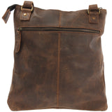 Umhängetasche Schultertasche Damen Herren Used Look Leder schlamm LE3011