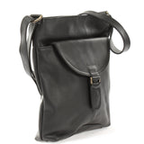 Umhängetasche Schultertasche Damen Herren Used Look Leder schwarz LE3072