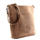 Umhängetasche Schultertasche Damentasche Ledertasche Leder braun LE3067