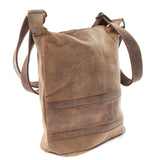 Umhängetasche Schultertasche Damentasche Ledertasche Leder vintage-braun LE3076