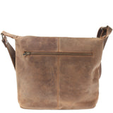 Umhängetasche Schultertasche Damentasche Ledertasche Leder vintage-braun LE3076