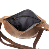 Umhängetasche Schultertasche Damentasche Ledertasche Leder vintage-braun LE3076