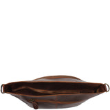 Umhängetasche Schultertasche Freizeittasche Leder braun LE3050