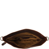 Umhängetasche Schultertasche Freizeittasche Leder braun LE3050