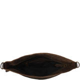 Umhängetasche Schultertasche Freizeittasche Leder schlamm LE3050