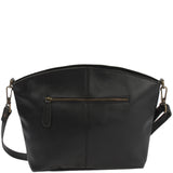 Umhängetasche Schultertasche Freizeittasche Leder schwarz LE3050