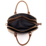 Umhängetasche Schultertasche Henkeltasche Damentasche Aktentasche Buisnesstasche Leder braun LE3065