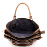 Umhängetasche Schultertasche Henkeltasche Damentasche Aktentasche Buisnesstasche Leder braun LE3065