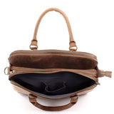 Umhängetasche Schultertasche Henkeltasche Damentasche Aktentasche Buisnesstasche Leder braun LE3065