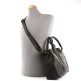 Umhängetasche Schultertasche Henkeltasche Damentasche Aktentasche Buisnesstasche Leder schwarz LE3065