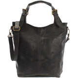 Umhängetasche Schultertasche Henkeltasche Damentasche Leder grau LE0054