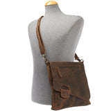 Umhängetasche Ledertasche Schultertasche Leder schlamm LE3027