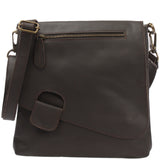 Umhängetasche Ledertasche Schultertasche Leder dunkelbraun LE3027