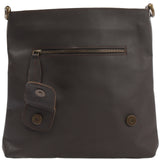 Umhängetasche Ledertasche Schultertasche Leder dunkelbraun LE3027