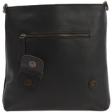 Umhängetasche Ledertasche Schultertasche Leder schwarz LE3027