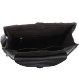 Umhängetasche Schultertasche Freizeittasche Büffelleder schwarz LE3085