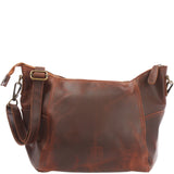 Umhängetasche Schultertasche Ledertasche Leder braun LE0058