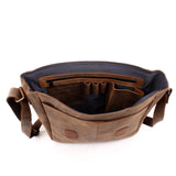 Umhängetasche Schultertasche Messenger Bag Kuriertasche Businesstasche Leder vintage braun LE3063