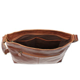 Umhängetasche Ledertasche Damen Schultertasche Leder braun LE0066