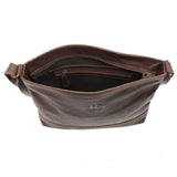 Umhängetasche Ledertasche Damen Schultertasche Leder dunkelbraun LE0066