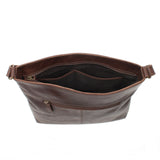 Umhängetasche Ledertasche Damen Schultertasche Leder dunkelbraun LE0066