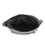 Umhängetasche Ledertasche Damen Schultertasche Leder dunkelgrau LE0066