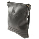 Umhängetasche Ledertasche Damen Schultertasche Leder dunkelgrau LE0066