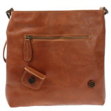 Umhängetasche Ledertasche Damen Schultertasche Leder cognac LE3027