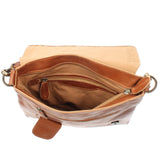 Umhängetasche Ledertasche Damen Schultertasche Leder cognac LE3027