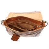 Umhängetasche Ledertasche Damen Schultertasche Leder cognac LE3027