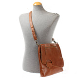 Umhängetasche Ledertasche Damen Schultertasche Leder cognac LE3027
